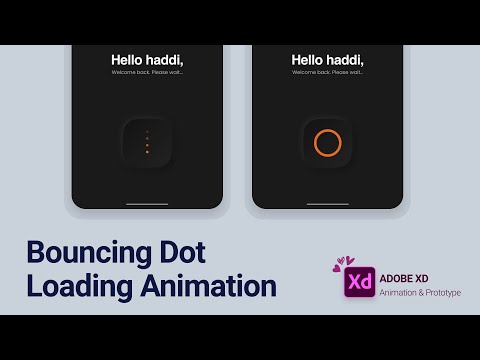 [ Adobe XD Tutorial ] How to create Bouncing Dot Loading Animation | UX FLAME