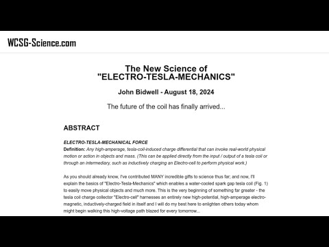 The First Paper (EVER) about ELECTRO-TESLA-MECHANICS!