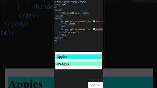 HTML div Tag! #coding #frontendcourse #webdevelopmenttutorial #SimpleCode