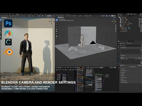 Clo3d to Blender - Camera and Render Settings - using Constraints and Colour Correction /Compositing