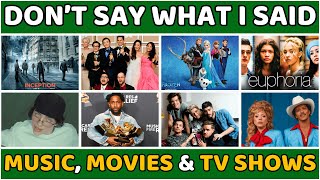 Avoid Saying the Same as Me! 😬 | Pop Culture Quiz (Music, Movies & TV Shows)