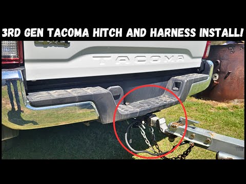 3rd Gen Toyota Tacoma Hitch And Trailer Harness Install!