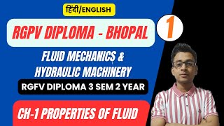 Lec 1 | Properties of Fluid | Fluid Mechanics | RGPV Diploma / Polytechnic 3Sem 2nd Year Mechanical