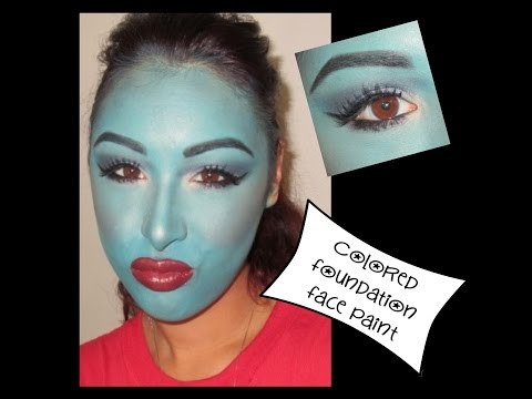 DIY | Colored Foundation Face Paint for Halloween