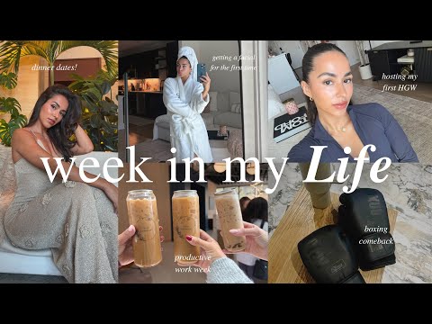 PRODUCTIVE WEEK IN MY LIFE AS AN *influencer*| locked in szn, hot girl walk, boxing, independent era