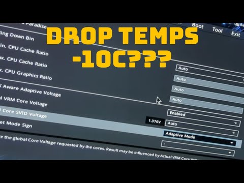 13700k before and after adaptive undervolting (Asus Prime z690m plus ddr4) UNDERVOLT and DROP TEMPS