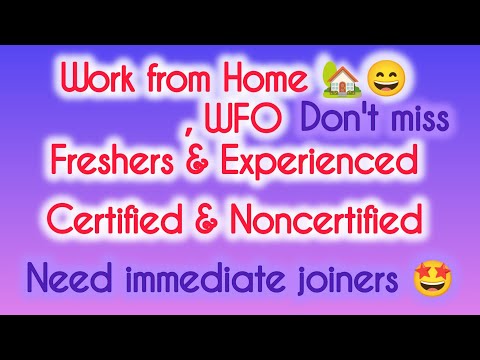 work from Home freshers Experienced Need immediate joiners 🤩 Apply fast @Medicalcodingjobsforall