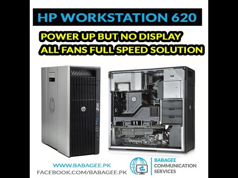 HP Xeon workstation z620/z800 No Display Blue light on/off  Fan Full Speed Solution By #babagee