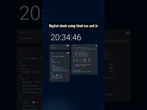 Create Digital Clock Using Html, CSS and JavaScript🔥🔥🔥 | The India Coder