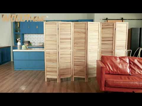 Woodyhome  6 Panels Room Divider  76702