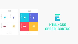 CSS Speed Coding - Share Social UI
