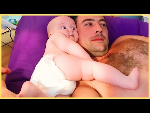 Try Not to Laugh: Cutest Daddy and Baby Moments Ever!🤣