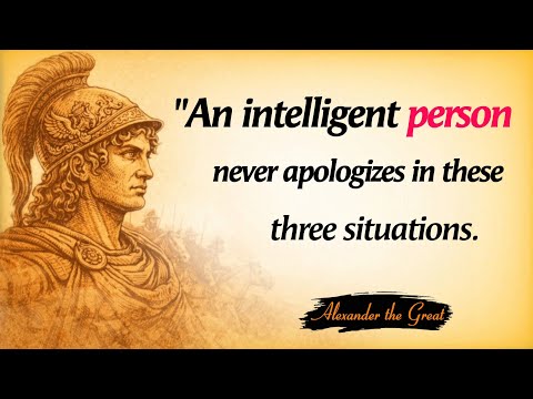 A Smart Person Never Apologizes in These 3 Situations || Best English Quotes of Alexander the Great"