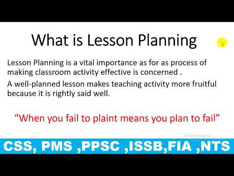 How to lesson plan | best video for teachers