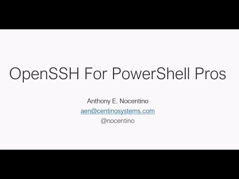OpenSSH for PowerShell Pros