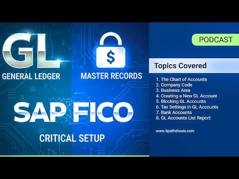 SAP FICO GL Master Records | Chart of Accounts, Company Code, Bank GL  #finance #podcast