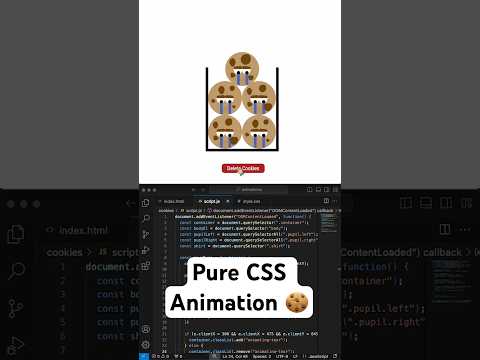 Delete Cookies CSS Animation