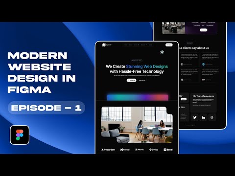Modern Animated Website in Figma - Episode 1 | Figma Tutorial