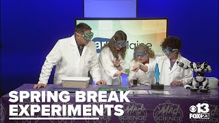 Spring break experiments with Mad Science of Maine