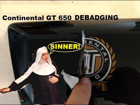 Debadging and Painting the Royal Enfield Continental GT 650