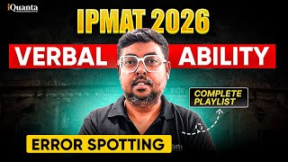 IPMAT Verbal Ability TRICKS | Error Spotting Made Easy