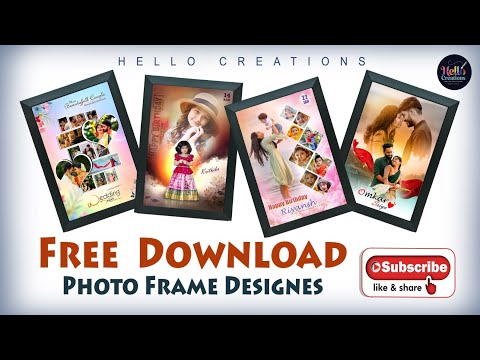 Free psd photo frame designs download