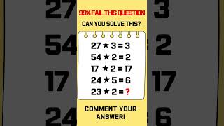99% Fail This Math Quiz! Can You Solve It? #mathchallenge #braintest  #mathquiz