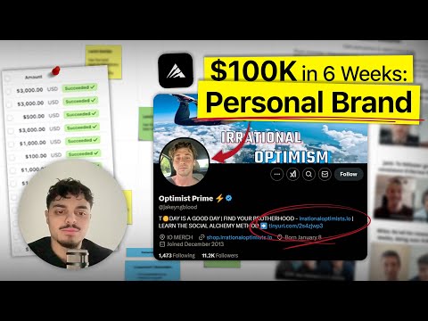 His Personal Brand Made $100k In 6 Weeks, This Could Be YOU