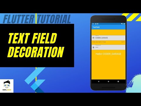 TextField Decoration | TextField Controller | Flutter tutorial - 2