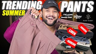 Best Summer Casual Trousers/Pants for Men 🔥 Linen, Korean, Gurkha Pants Haul 2025 | ONE CHANCE