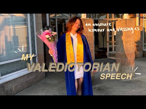 my valedictorian speech💛