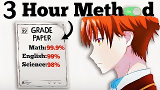 Study Just 3 Hours a Day and Still Ace Every Exam!
