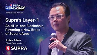Joshua Tobkin - CEO of Supra | Keynote | Demo Day KBW2024
