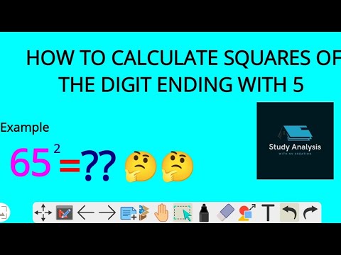 How to calculate the squares of the number ending with 5|| maths tricks||@studyanalysis