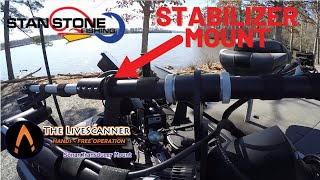 Livescanner Stabilizer Mount - Garmin - Minn Kota - Lowrance
