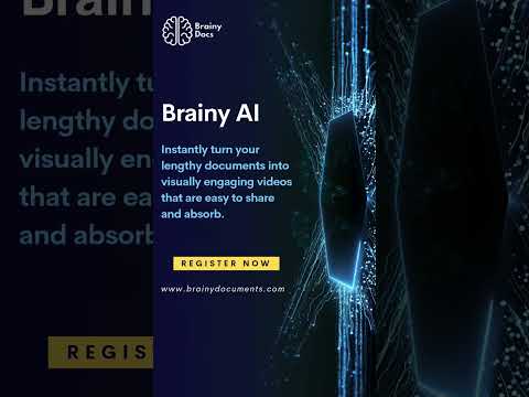 Unlock the power of visual storytelling – convert your PDFs into stunning videos!🎨📄 #BrainyDocuments