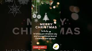 Merry Xmas | Learn N Njoy... #learnnnjoytrippledot