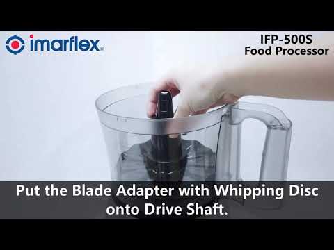 IMARFLEX IFP-500S How to Assemble Whipping Disc Attachment