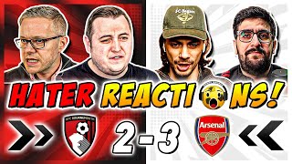 Arsenal's Rivals & Haters SALTY 😂 Reactions to Bournemouth 2-3 Arsenal | Premier League Fan Reaction
