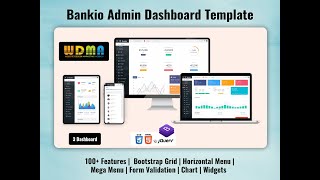 Bootstrap Admin Web App & Analytical Dashboard – Bankio