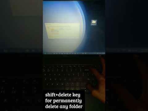 Delete permanently any folder shortcut key #laptop #shortcut #trendingshorts #shorts #delete #folder