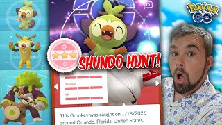 Grookey Community Day Shundo Hunt! We Got VERY LUCKY!