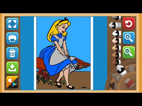 LEARN COLORS ALICE IN WONDERLAND