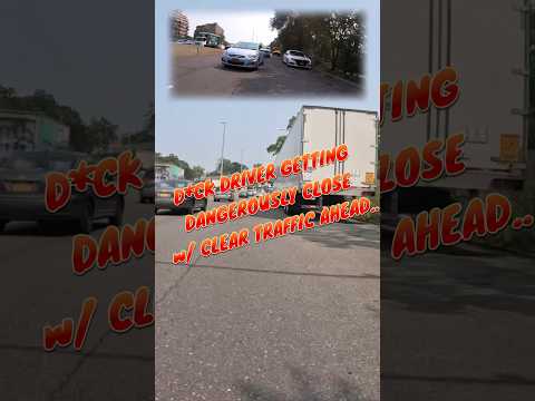 Drivers getting dangerously close w/ clear sign of traffic ahead.