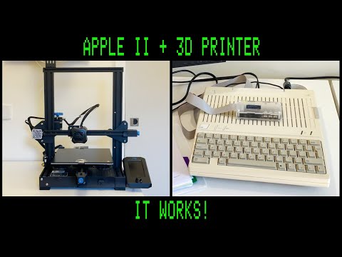 Controlling a 3D Printer From An Apple II & Forging Plotter Art
