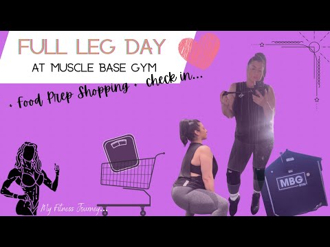 Food prep shopping, Muscle Base Gym & Check in… Bodybuilding Journey #myfitnessjourney #gymlife