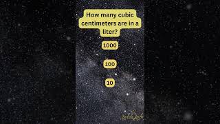 Solve Math. How many cubic centimeters are in a liter? A 1000 B 100 or C 10? #solvemath #mathpuzzle