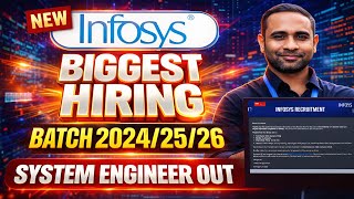 Infosys Biggest Hiring | Batch 2024/2025/2026 | Capgemini Exceller Hiring 2025
