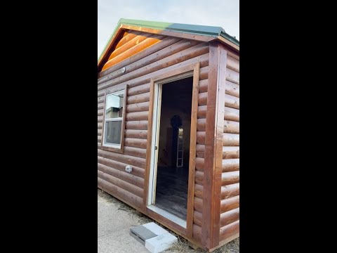 16x40 Log Dormer Cabin interior Johnson.mp4