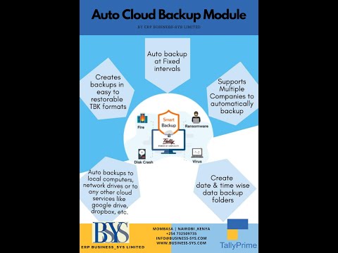 Auto Cloud Backup Module | #tallyprime #softwaresolution #cloud #Kenya